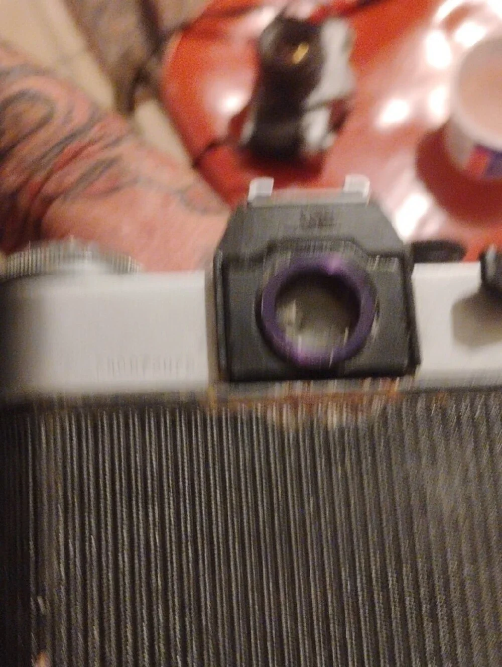 35mm Film Camera - Silver and Black